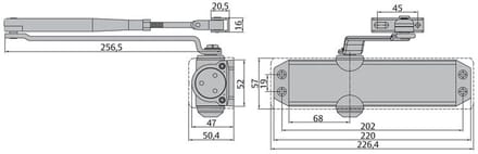 Assa Abloy Deurdranger | DC120 | Wit
