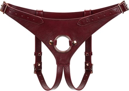 Liebe Seele - Wine Red - Exclusief leren Strap-On Harnas