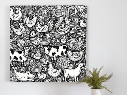 Kunstprint | Wanddecoratie | Dibond | 100 × 100 cm