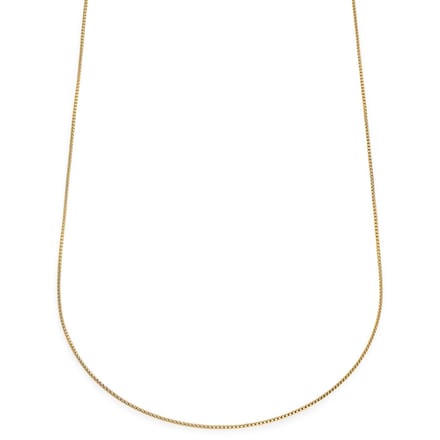 Essentials | 1 mm Goudkleurige Ketting met Gebogen Venetiaanse Schakels