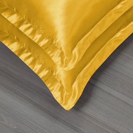 Beauty Silk Satijnen Kussenslopen - Set van 2 - 60x 70 cm - Goud - Glans Satijn