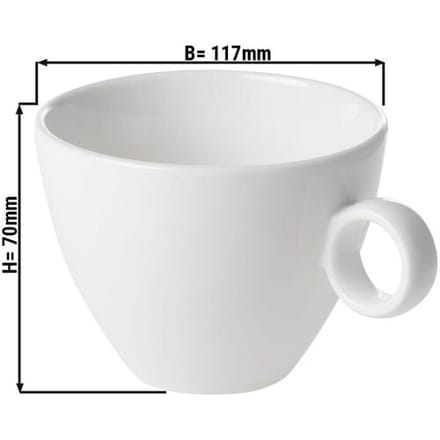 GGM Gastro (6 Stück) BART - Cappuccinotasse - 23 cl - Elfenbein Wit
