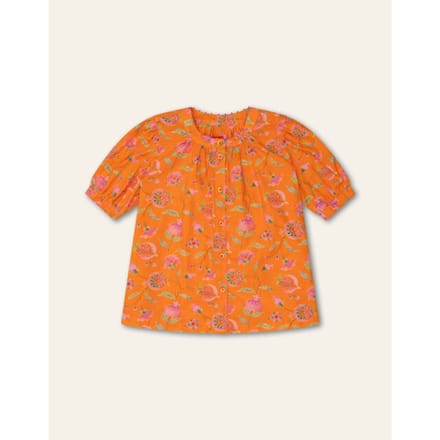 Oilily Beso Blouse- maat110/5yr Vibrant Oranje