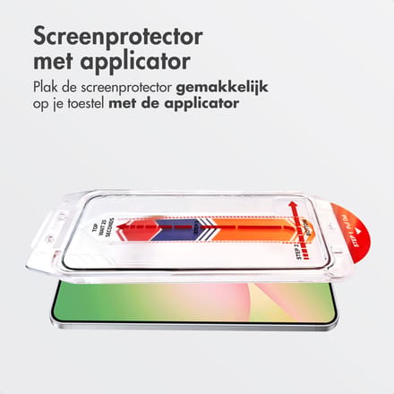 Accezz Screen Protector - Geschikt voor Samsung Galaxy A56 (5G) - Glas Screenprotector met Anti-dust Applicator
