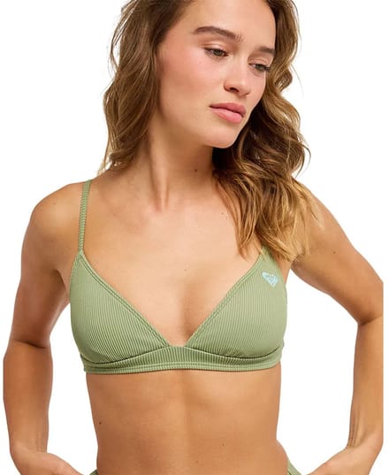 Roxy Love Fixed Triangle Bikinitop Groen XS Vrouw
