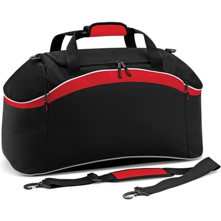 BagBase Teamwear Holdall BG572 - BLACK/CLASSIC RED/WHITE - 64 x 35 x 31 cm
