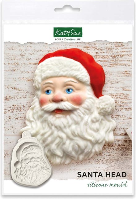 Katy Sue Siliconen Mal Kerstman Hoofd