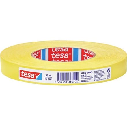 tesa PERFECT 57230-00003-02 Textieltape tesa extra Power Geel (l x b) 50 m x 19 mm 1 stuk(s)