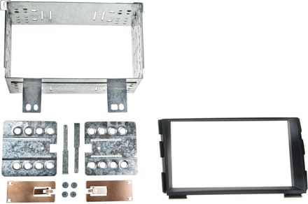 2-DIN Paneel geschikt voor Kia Cee'd (ED) / Cee'd SW (ED) Pro Cee'd (ED)2009-2013 - Kleur: zwart
