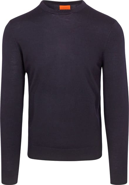 Suitable Merino Pullover Donkerblauw (navy) - Maat M - Heren - Sweater