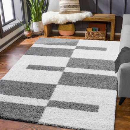Muratap Milano gala hoogpolig vloerkleed modern licht creme- 80x200 cm