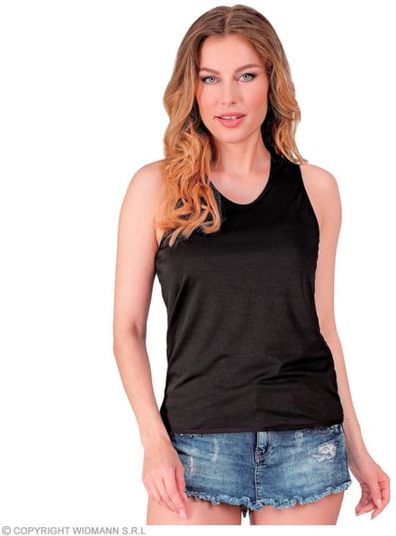 Basic Tank Top Zwart Vrouw