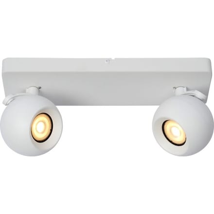 Lucide FAVORI - Plafondspot (Plafondlamp) - 2xGU10 - Wit
