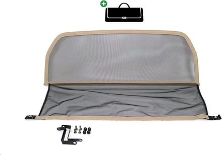 Windscherm Porsche 911/993 | 1994-1998 | incl. luxe opbergtas | Beige