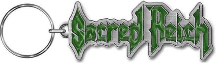 Sacred Reich Sleutelhanger Logo Zilverkleurig/Groen