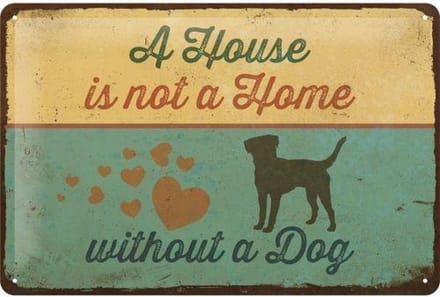 Nostalgic Art NA22269 Metalen Wandbord : A House is
