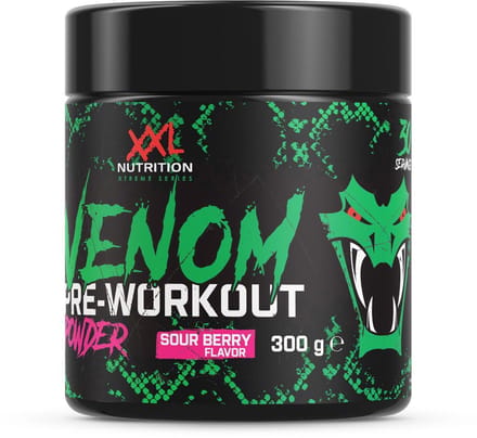 XXL Nutrition Venom Pre Powder - Sour Berry - 30 Doseringen