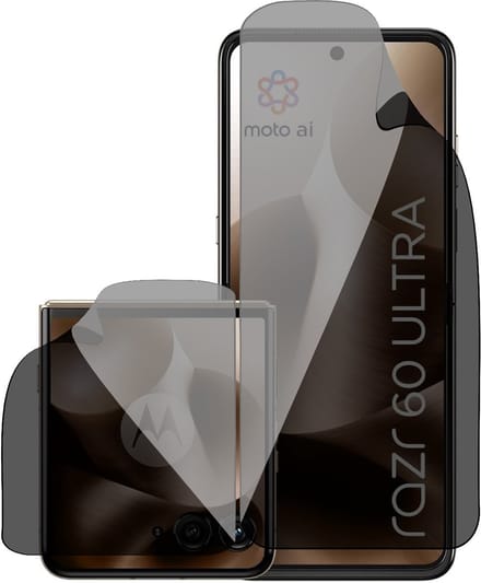 Privacy Screenprotector geschikt voor Motorola Razr 60 Ultra - 1x FlexGuard Screen Protector