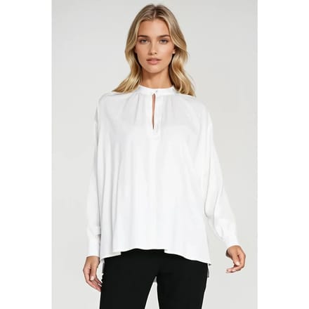 Oversized blouse met plooien voor dames Nife