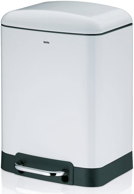 Afvalemmer RVS Wit, 6 L - Kela | Davino