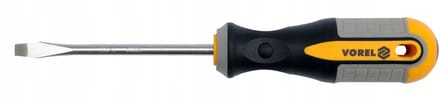 Vorel Platkopschroevendraaier 6x100mm CrV met Magneticische Punt