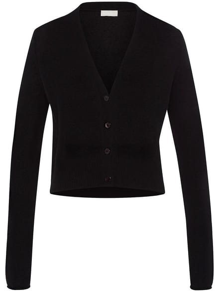 Vest en 100% kasjmier Van Peter Hahn zwart