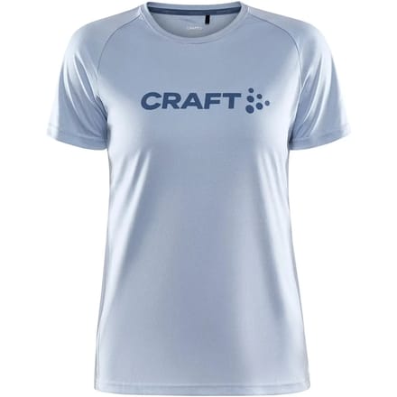 Craft - CORE Essence Logo Tee W - Sportshirt - Dames - Lichtblauw - Maat M