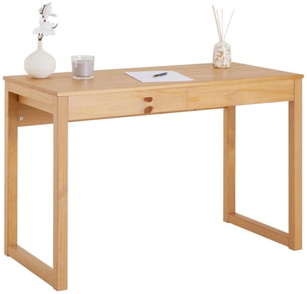 Bureau NOAH met 2 lades van massief hout - eikenkleuren