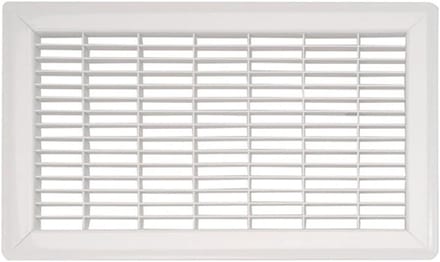 Vloerrooster - Luchtgrille - Ventilatie Verbeteren - Zware Staalconstructie - 20 x 35 cm - Wit
