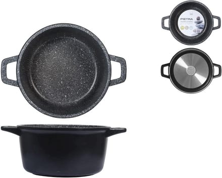 Stevige Braadpan 20 cm met Duurzame Antiaanbaklaag en Twee Handgrepen