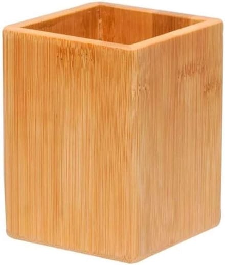Houten Bamboe Pennenhouder voor Bureau, Perfect voor School en Kantoor, Stijlvol en Functioneel Accessoire