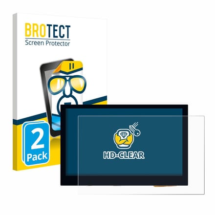 BROTECT - Screenprotector voor Waveshare 4.3" - Folie Beschermfolie transparant 2 Stuks