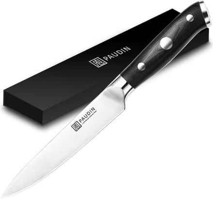 PAUDIN D6 Professioneel Officemes 12,5 cm - Japans mes - Koksmes - Zwart Ergonomisch Handvat
