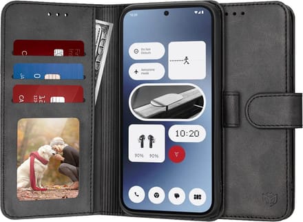 Hoesje geschikt voor Nothing Phone (2a) / (2a) Plus - Techsuit Diary Book Wallet Case - Zwart