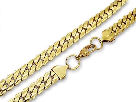 Amanto Ketting Barlas - 316L Staal - Cuban Schakel - 8mm - 60cm