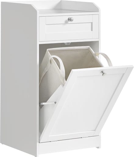 MIRA Home - Badkamerkast - Kast - Hout - Wit - 40x40x80,2
