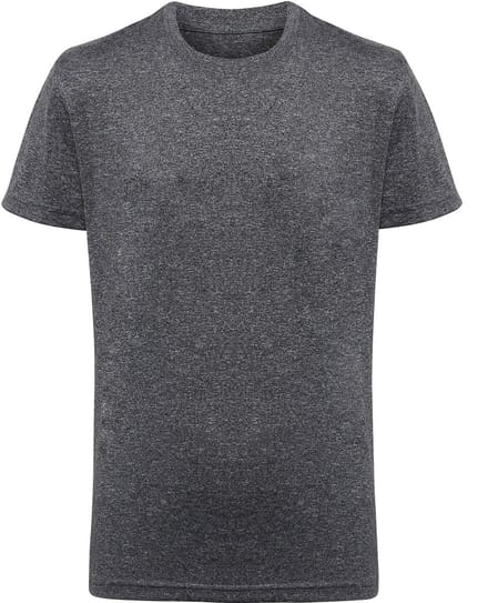TriDri Kids Performance T-Shirt TR10B - Black Melange - 3/4