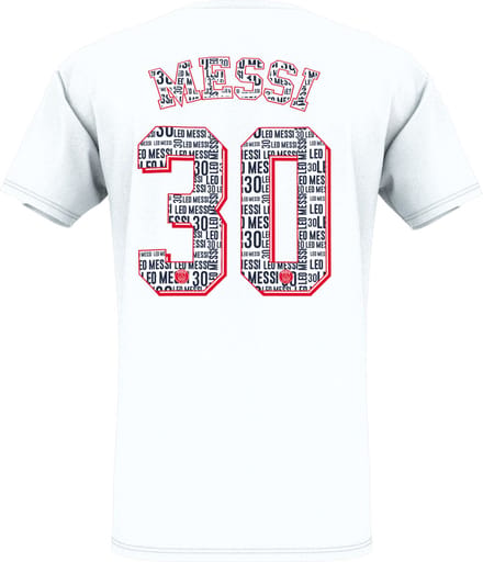 PSG Messi 'Eiffel' t-shirt Wit - Adults