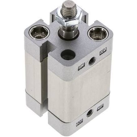 ISO 21287 Compacte Dubbelwerkende Cilinder 20-20mm - Magnetisch - Mannelijke Stang