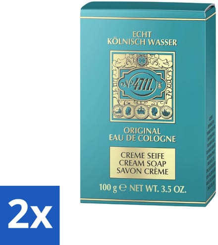 4711 - Echt Kölnisch Wasser - Créme Zeep - Original Eau De Cologne - 100 g - Voordeelverpakking - 2 stuks