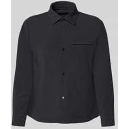 Blouson met kentkraag en borstzak