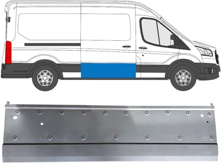 Interne reparatie achterste deuren voor Ford Transit 2014- / Rechts