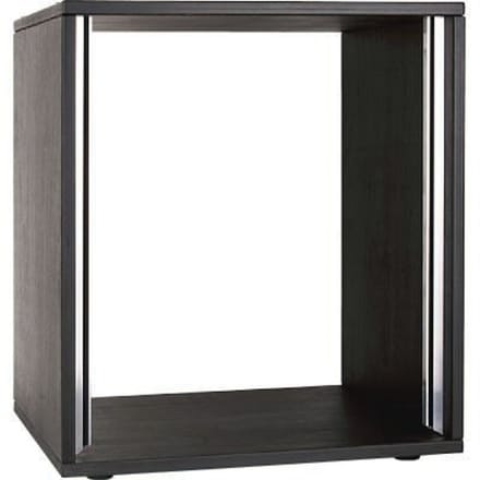 MUSIC STORE Studiorack 10HE berk MP bouwpakket, zwart gelakt, recht - Studio racks