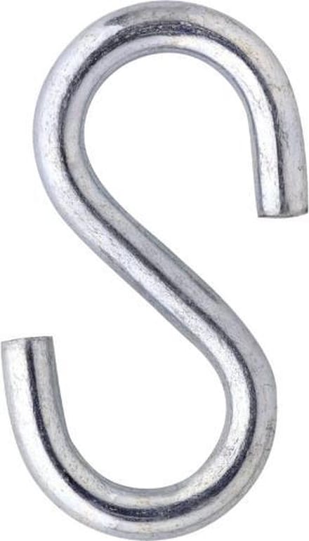 S haak - 40x4mm- 4 stuks