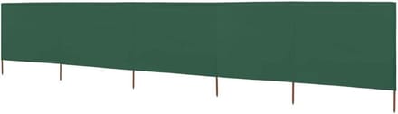 Windscherm Tuin - Strand Windscherm - Buiten Zitten - 5 Panelen - 600x120cm - Groen