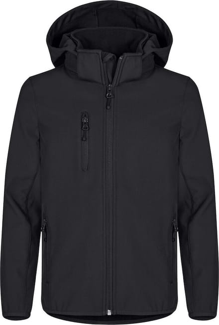 Clique Classic Softshell Jacket Junior 0200909 - Zwart - 130-140