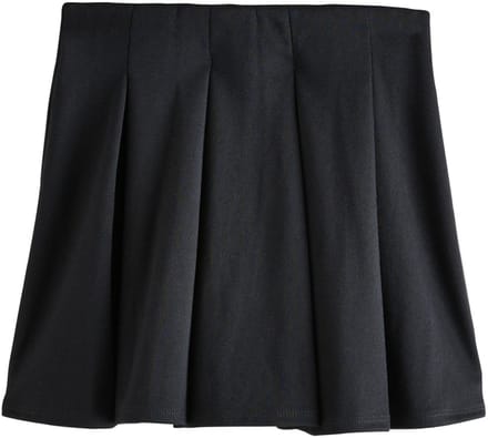 Next - Meisjes - Jersey plooirok met stretch en elastische tailleband - Zwart