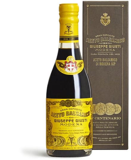 Giuseppe Giusti- 4 Gouden Medailles “Champagnotta”- 250ml - Aceto Balsamico di Modena IGP – Romig & Intens