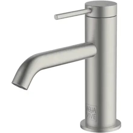 Aquavive Wastafelmengkraan Toce - Keramisch - Rvs Geborsteld - 15,3cm
