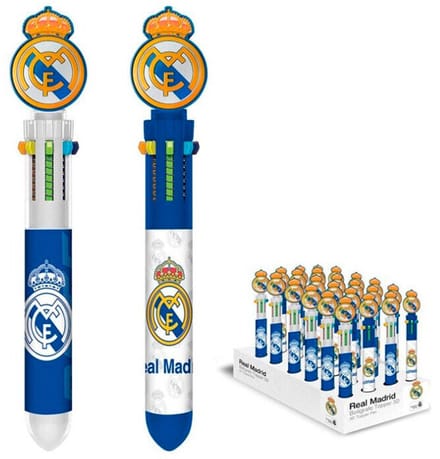 Real Madrid 6-Kleurenpen met 3D Topper - 1 Stuks